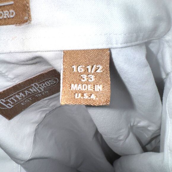 Gitman Brothers White Ultra Fine French Cuff Dress Shirt L 16.5 34 - Picture 4 of 9